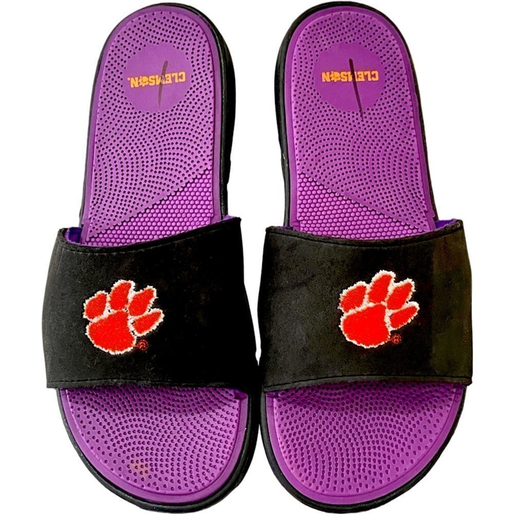 Clemson Tiger Slide Sandals​​​ - Picture 2 of 6